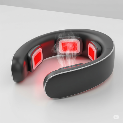 Easton Hammock Wireless Neck Massager with Red Light & Heat